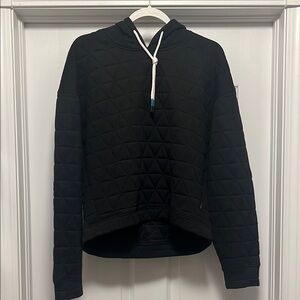 Zyia Black Quilted Hoodie